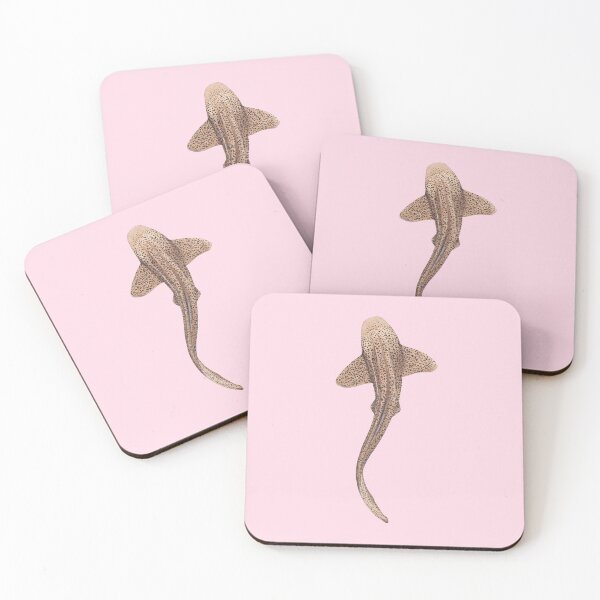 Item preview, ZEBRA/LEOPARD SHARK -stegostoma fasciatum (light pink) designed and sold by BEATRIZ ABAITUA.