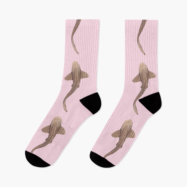Item preview, ZEBRA/LEOPARD SHARK -stegostoma fasciatum (light pink) designed and sold by BEATRIZ ABAITUA.
