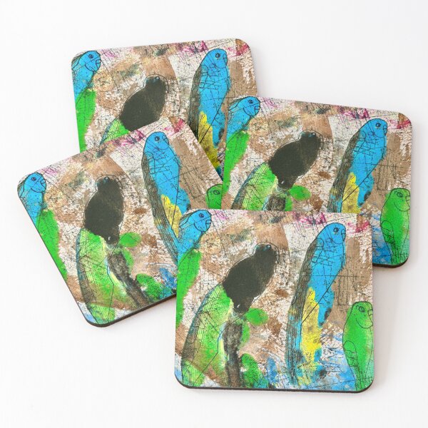 Item preview, Budgerigars, budgies for short designed and sold by WildLadyWood.