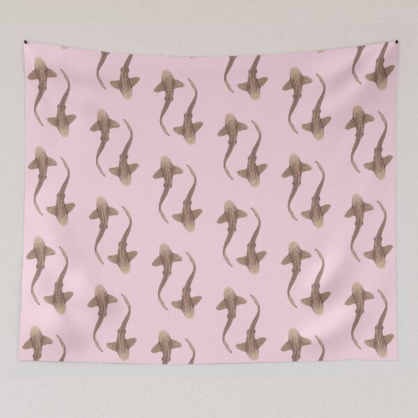 Item preview, DOUBLE ZEBRA/LEOPARD SHARK -stegostoma fasciatum (light pink) designed and sold by BEATRIZ ABAITUA.
