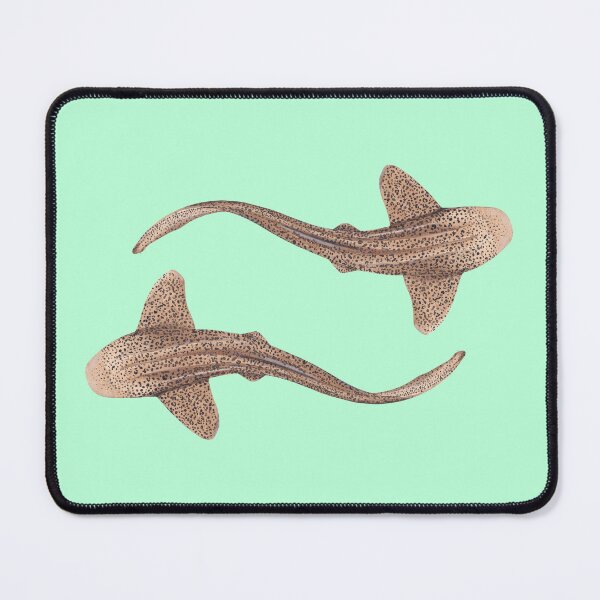 Item preview, DOUBLE ZEBRA/LEOPARD SHARK -stegostoma fasciatum (mint green) designed and sold by BEATRIZ ABAITUA.