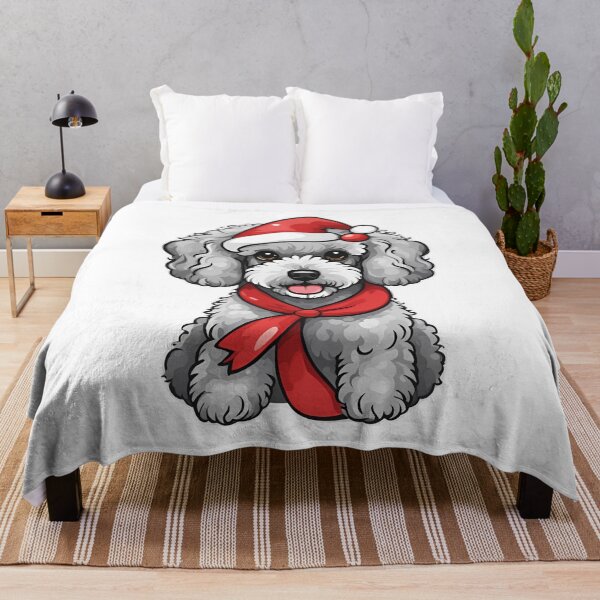 Item preview, Cute Poodle Christmas Puppy in Santa Hat  designed and sold by Creastore.