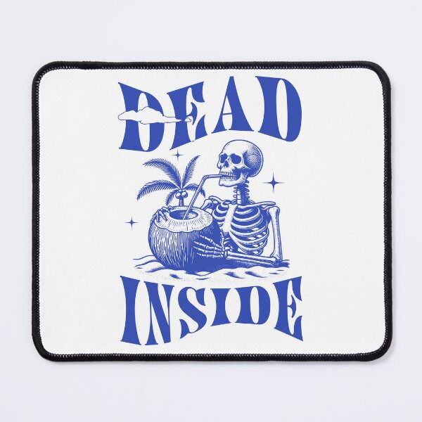 Item preview, Funny Retro Skeleton Dead Inside Vacation designed and sold by AuroraIllArena.