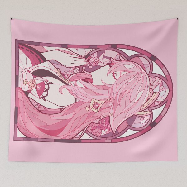 Item preview, Stained Glass Yae Miko designed and sold by SchellStation.