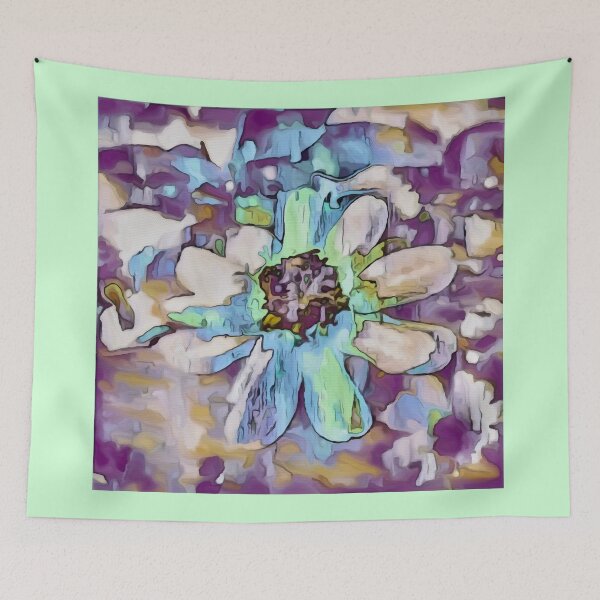 Item preview, Blue Green Splash on a Moss Rose designed and sold by BloomingbySJ.