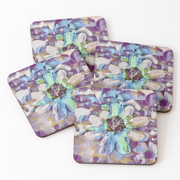 Item preview, Blue Green Splash on a Moss Rose designed and sold by BloomingbySJ.