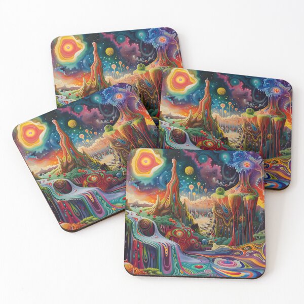 Item preview, Psychedelic Dreamscape in Motion designed and sold by HarmonicDaze.