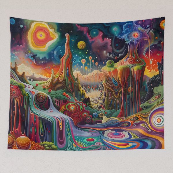 Item preview, Psychedelic Dreamscape in Motion designed and sold by HarmonicDaze.