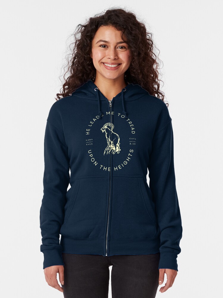 Thumbnail 2 of 5, Zipped Hoodie, Upon the Heights designed and sold by ABCS-Ministries.