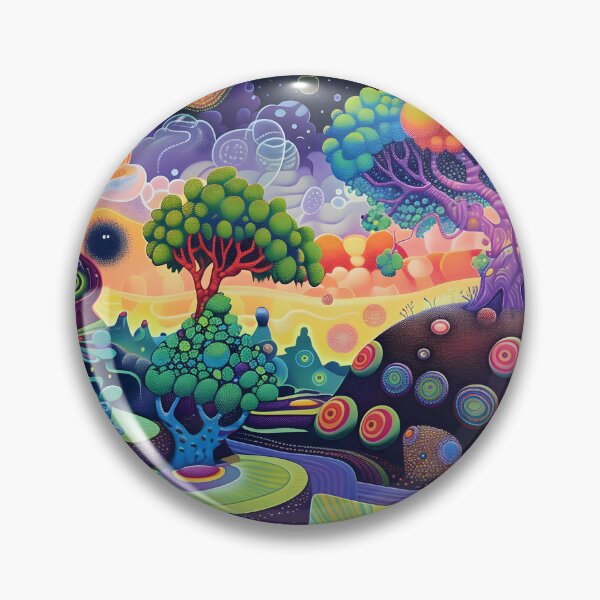 Artikelvorschau, Whimsical Wonders of a Psychedelic Landscape entworfen und verkauft von HarmonicDaze.