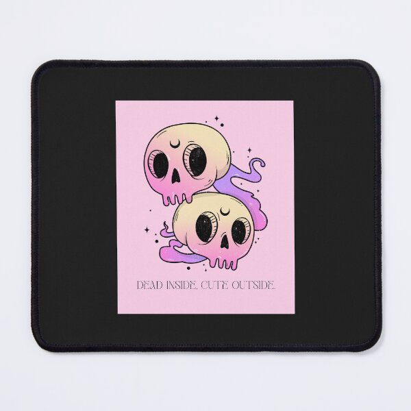 Item preview, Dead Inside, Cute Outside. Pastel Goth Halloween #Yamikawaii #PastelGoth #KawaiiGoth designed and sold by Anna Halasek.