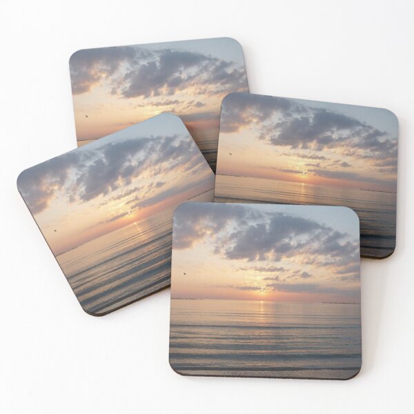 Item preview, Wide Shot Of Sunrise Over Sea With Waves designed and sold by Alex Roman.