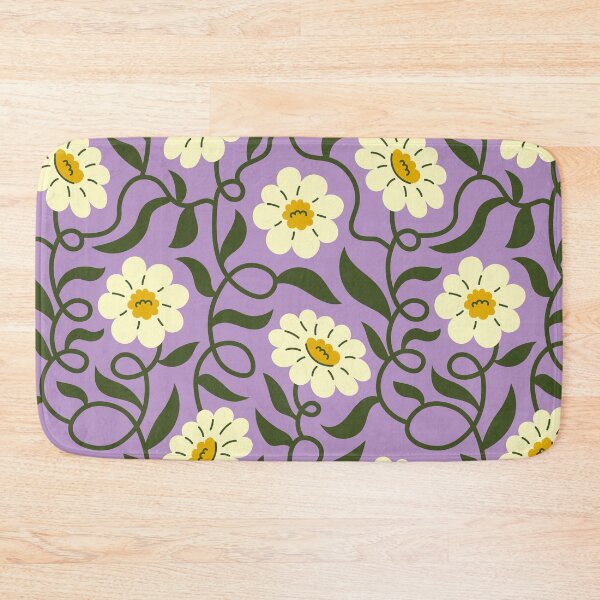 Item preview, pretty purple florals  designed and sold by emjell studio.