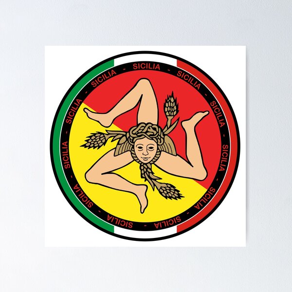 Item preview, Sicilia Sicily bandiera flag coat of arms designed and sold by studioss76.