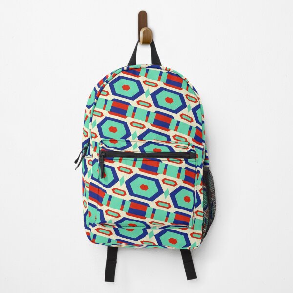 Item preview, Colorful Hexagon And Diamond Geometry Shapes Grid Pattern designed and sold by EvergreenMotifs.