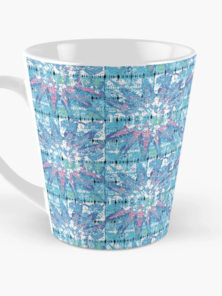 Thumbnail 3 of 4, Coffee Mug, Blue Star Abstract designed and sold by Rickybrook.