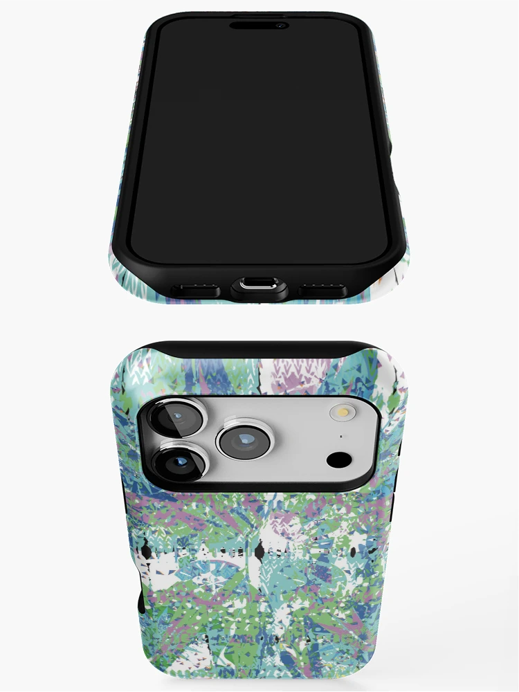 Thumbnail 3 of 4, iPhone Case, Green Star Abstract designed and sold by Rickybrook.