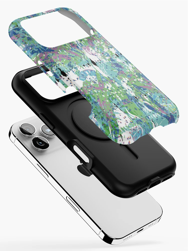 Thumbnail 2 of 4, iPhone Case, Green Star Abstract designed and sold by Rickybrook.