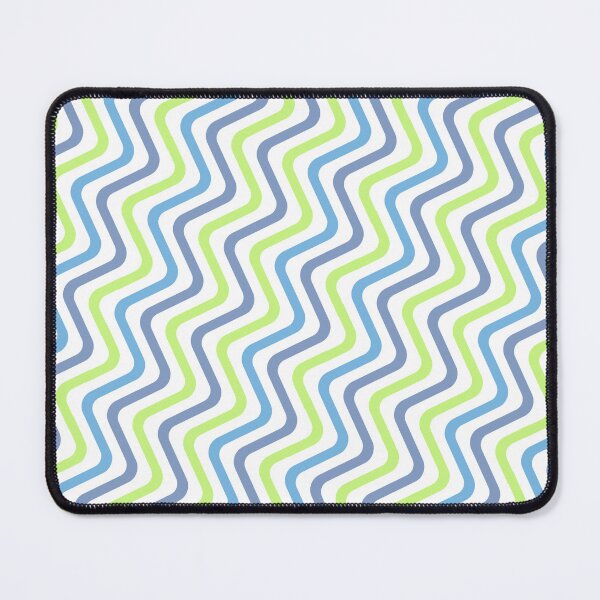 Item preview, Rainbow Colored Varying Wave Lines Parallel Wavy Strips designed and sold by EvergreenMotifs.
