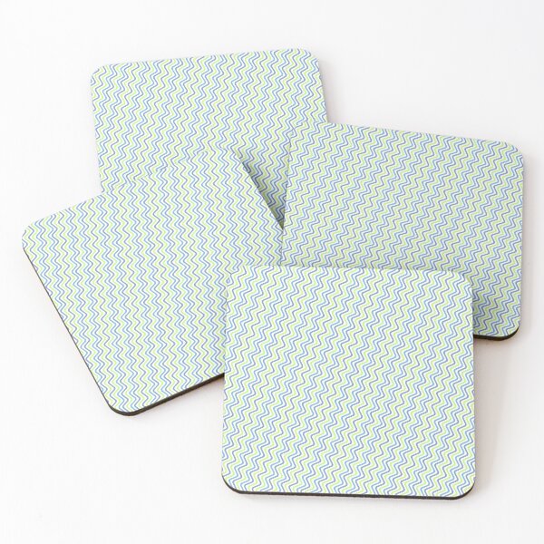 Item preview, Rainbow Colored Varying Wave Lines Parallel Wavy Strips designed and sold by EvergreenMotifs.