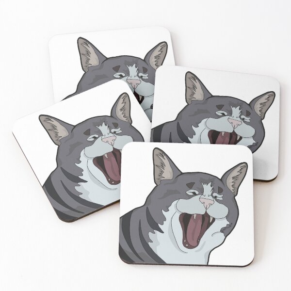 Item preview, Grey Striped Cat Yawning (or screaming) designed and sold by ZetasMedia.