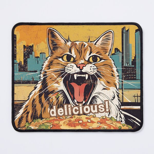 Item preview, Okonomiyaki is delicious! Street cat version2 designed and sold by siamnekochan.