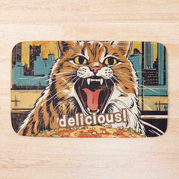 Item preview, Okonomiyaki is delicious! Street cat version2 designed and sold by siamnekochan.