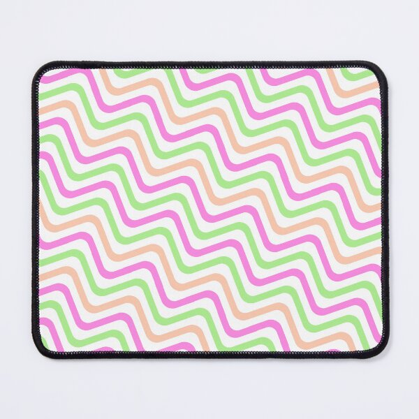 Item preview, Rainbow Sherbert Varying Wave Lines Parallel Wavy Strips designed and sold by EvergreenMotifs.