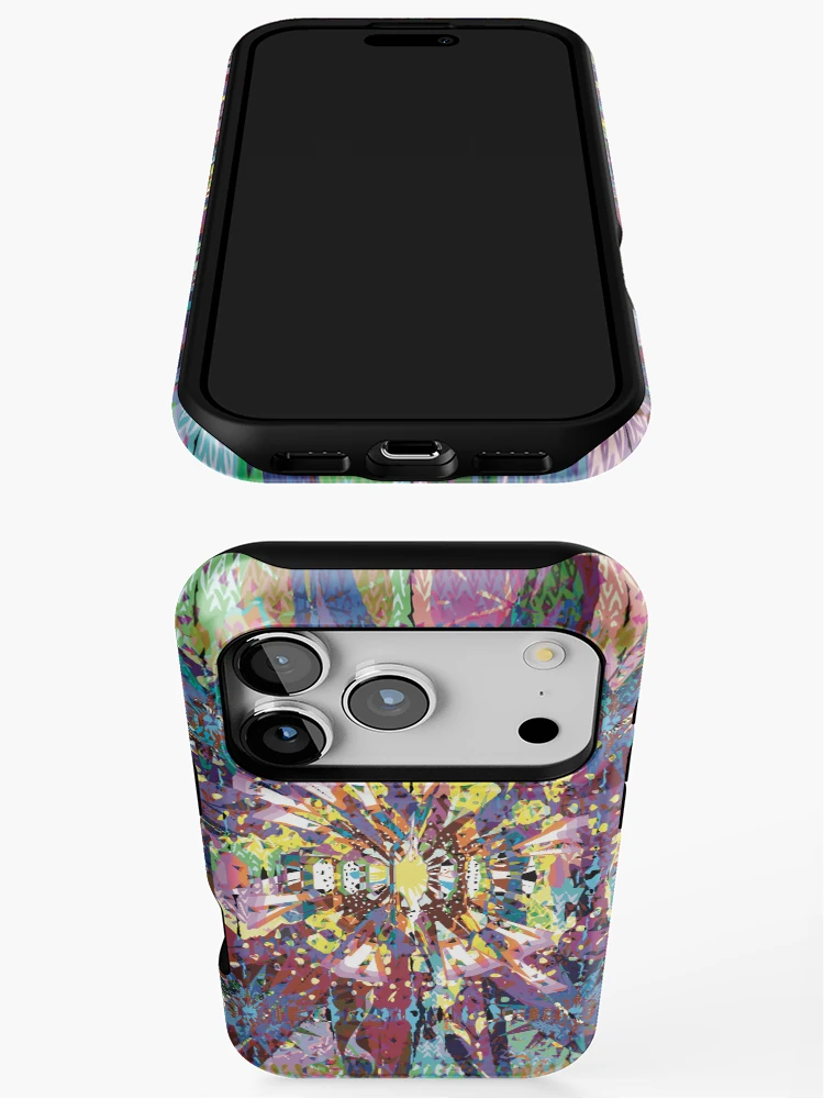 Thumbnail 3 of 4, iPhone Case, Dark Star Abstract designed and sold by Rickybrook.