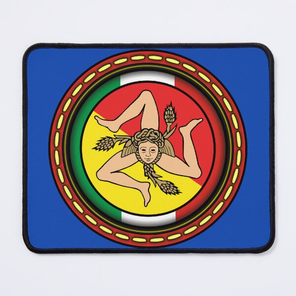 Item preview, Sicilia Sicily stitching effect coat of arms designed and sold by studioss76.