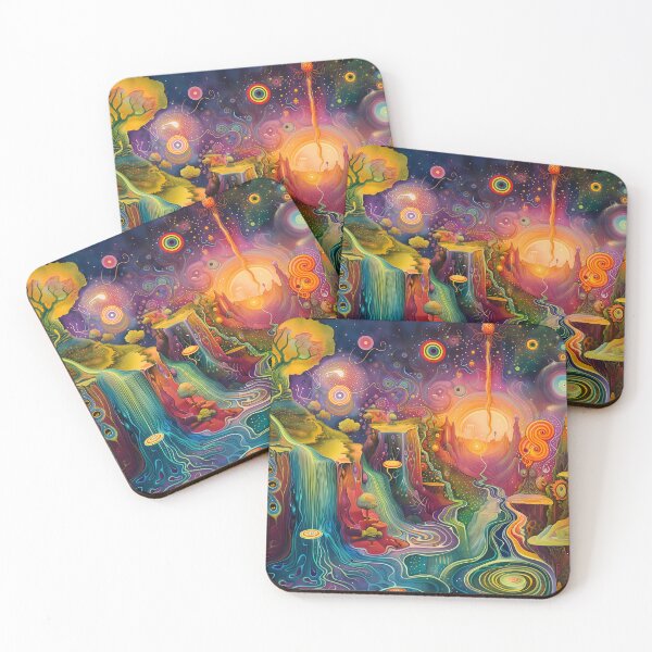Item preview, Surreal Dreams of Psychedelic Landscapes designed and sold by HarmonicDaze.