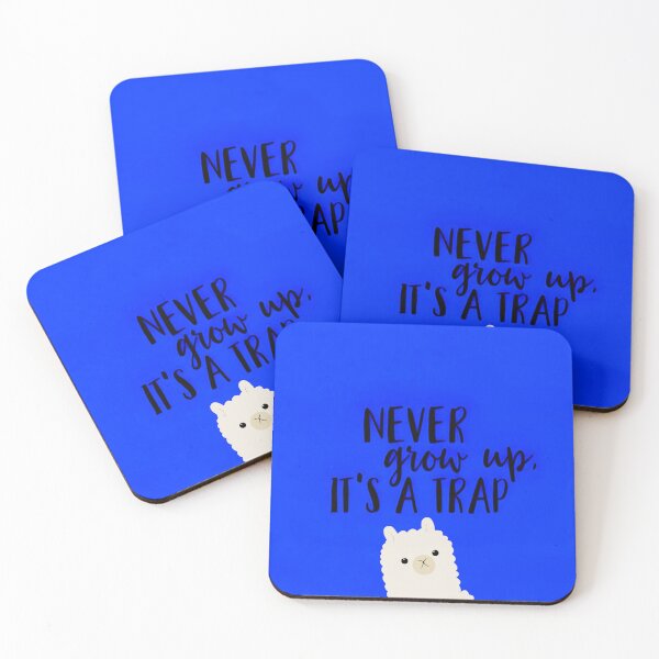 Item preview, Never Grow Up, It's a Trap - Fun and Playful Design designed and sold by MelissaMelovich.
