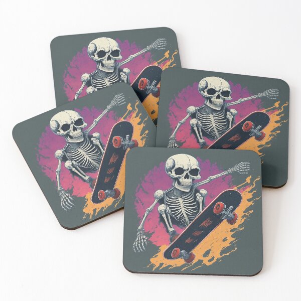 Item preview, Skateboarding Skelly designed and sold by likbatonboot.