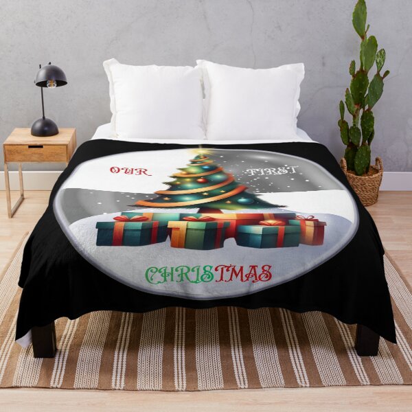 Item preview, Our First Christmas - Gray Holiday Anniversary Gift designed and sold by signshirtz.