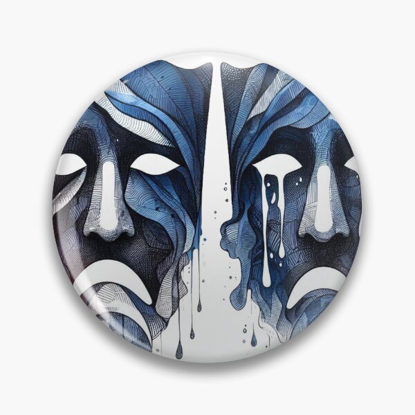 Item preview, 2 faces both crying designed and sold by luckymando.