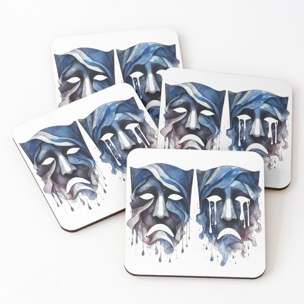 Item preview, 2 faces both crying designed and sold by luckymando.