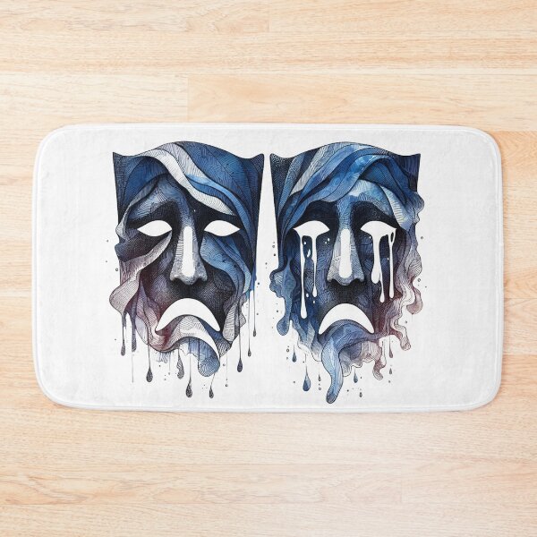 Item preview, 2 faces both crying designed and sold by luckymando.