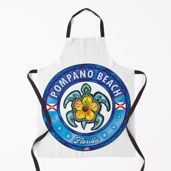 Item preview, Pompano Beach Florida sea turtle hibiscus designed and sold by studioss76.