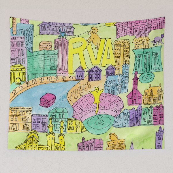 Item preview, RVA Richmond Virginia Cityscape designed and sold by Sonoran Glimmer.