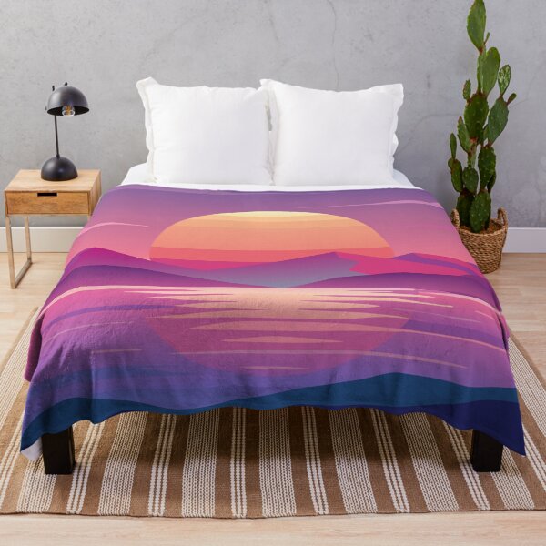 Item preview, sunset mountains lineart aesthetic designed and sold by rlav123.