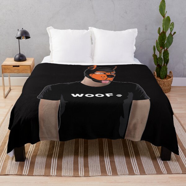 Item preview, Woof – Pup Play (Orange) designed and sold by Steve Anderssen.
