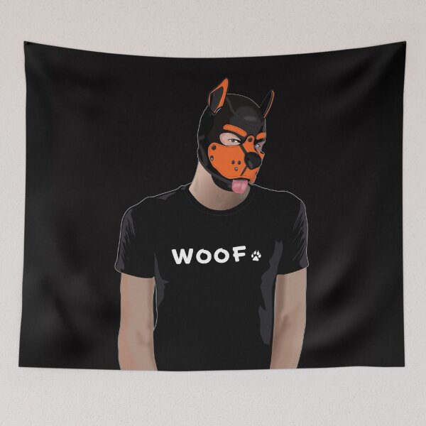 Item preview, Woof – Pup Play (Orange) designed and sold by Steve Anderssen.