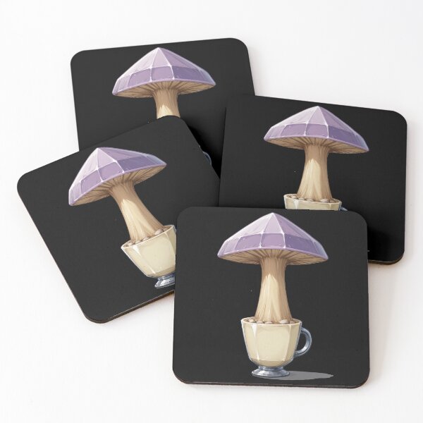 Item preview, Trippy crystal Magic Mushrooms Tea cup designed and sold by Arcane  Adorable.