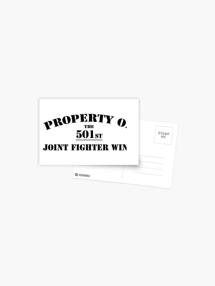 Property Of 501st Jfw Postcard By Ozoneknight Redbubble