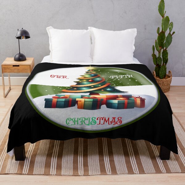 Item preview, Our Fifth Christmas - Green Holiday Anniversary Gift designed and sold by signshirtz.