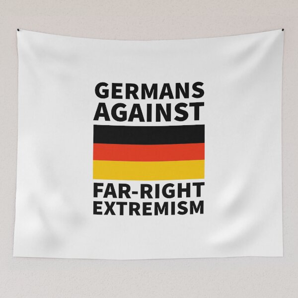 Item preview, Germans against far-right extremism  designed and sold by Rachel the Artist .