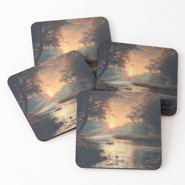 Item preview, Sunset at the River designed and sold by SkyBridgePRJ.