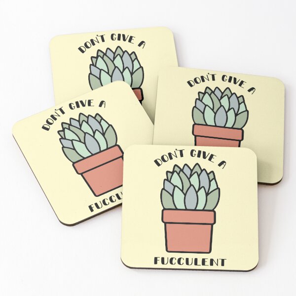 Item preview, Don't Give a Fucculent Punny Succulent Plant Mom designed and sold by Magnolia Valley Art.
