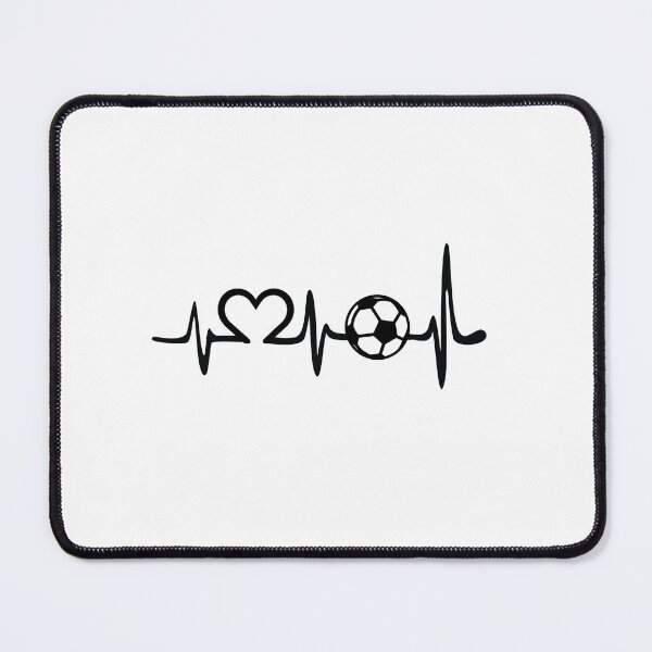 Item preview, My heart beats for soccer - Soccer ball heartbeat design designed and sold by DesignbyJanja.