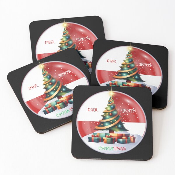 Item preview, Our Tenth Christmas - Red Holiday Anniversary Gift designed and sold by signshirtz.